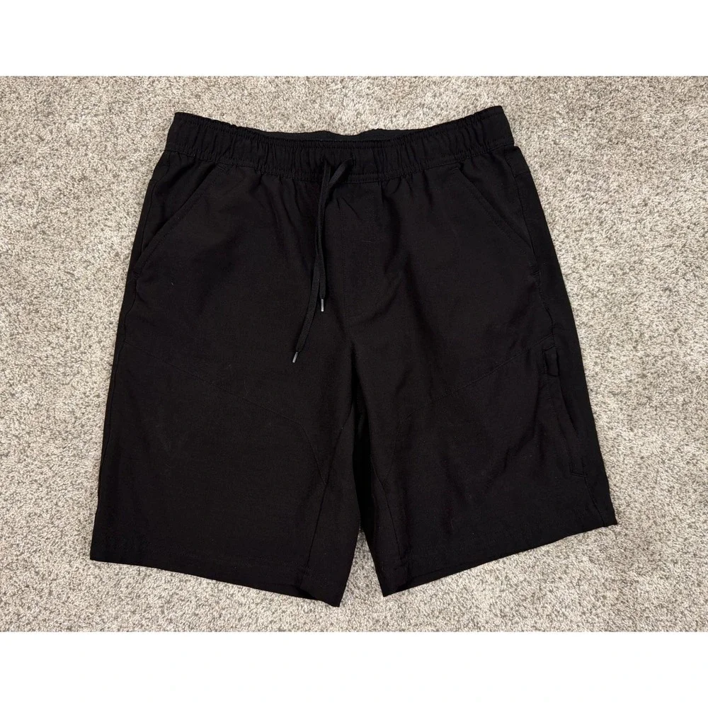 Gerry Mens Black Active Shorts Elastic Waist Drawstring Hiking Training Small